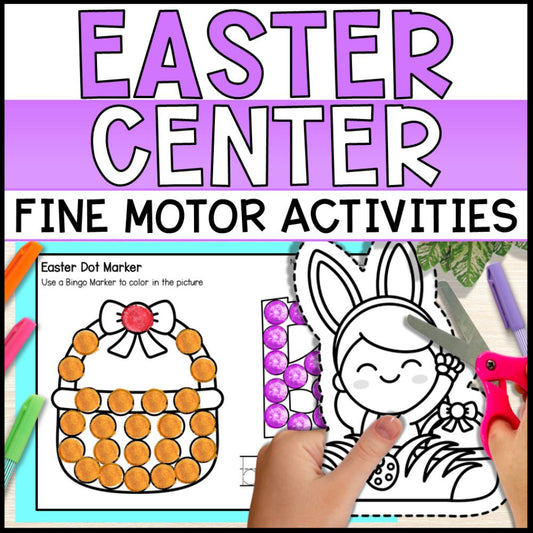 Easter Centers Bundle - Fine Motor Activities & Worksheets