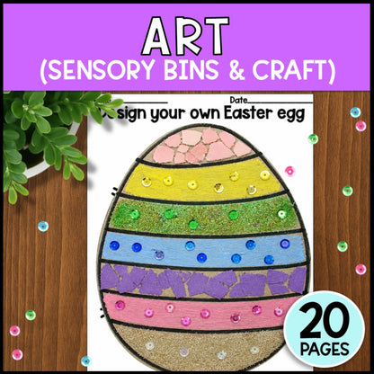Easter Math, Literacy & Art Activities - Special Education