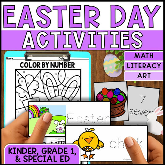 Easter Math, Literacy & Art Activities - Special Education