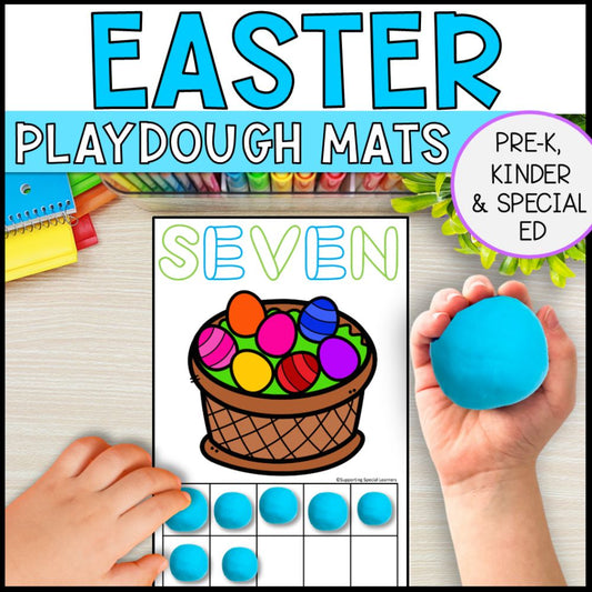 easter playdough mats cover