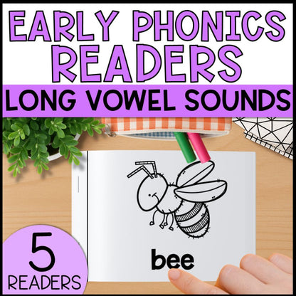 Emergent Readers 5 Long Vowel Readers (Single Word)