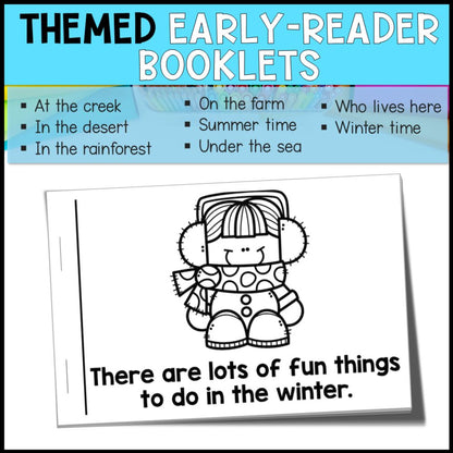 emergent readers 8 early readers themed booklets