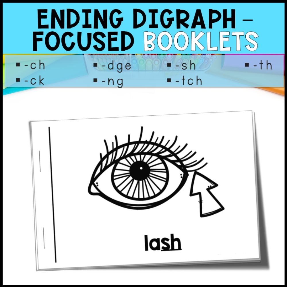 emergent readers ending digraph focused booklets
