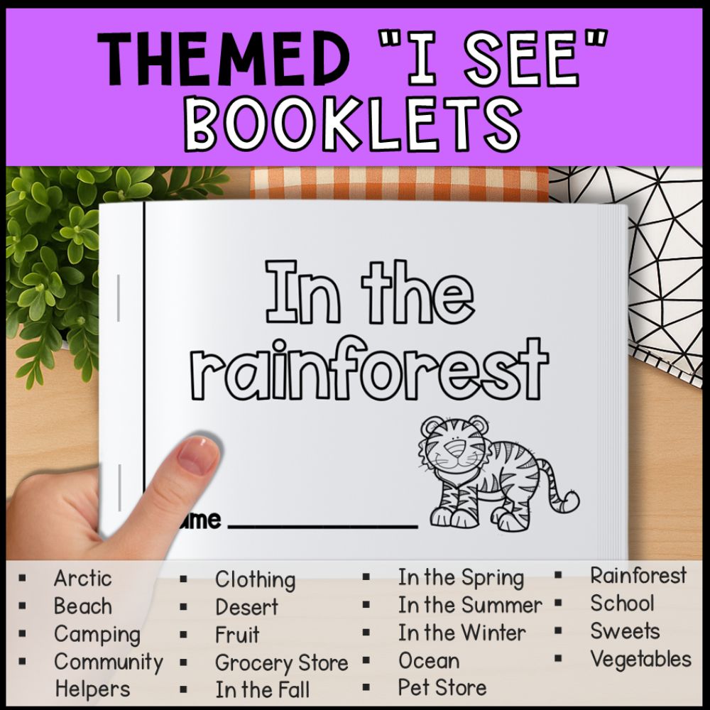 Emergent Readers 18 I see Booklets for Beginning Readers