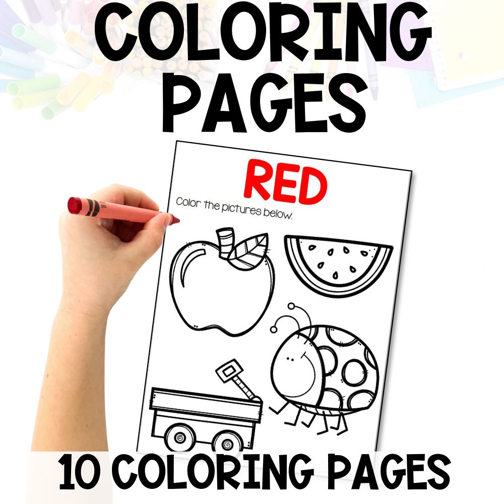 errorless learning colors 10 coloring pages