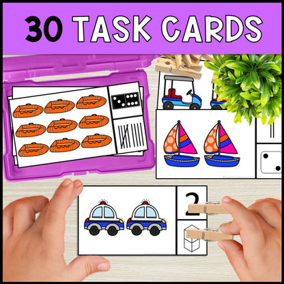 errorless learning numbers 1-10 file folders and 30 task boxes