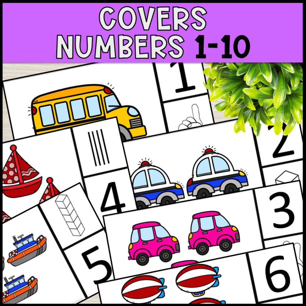 errorless learning numbers 1-10 file folders and task boxes covers numbers 1 to 10