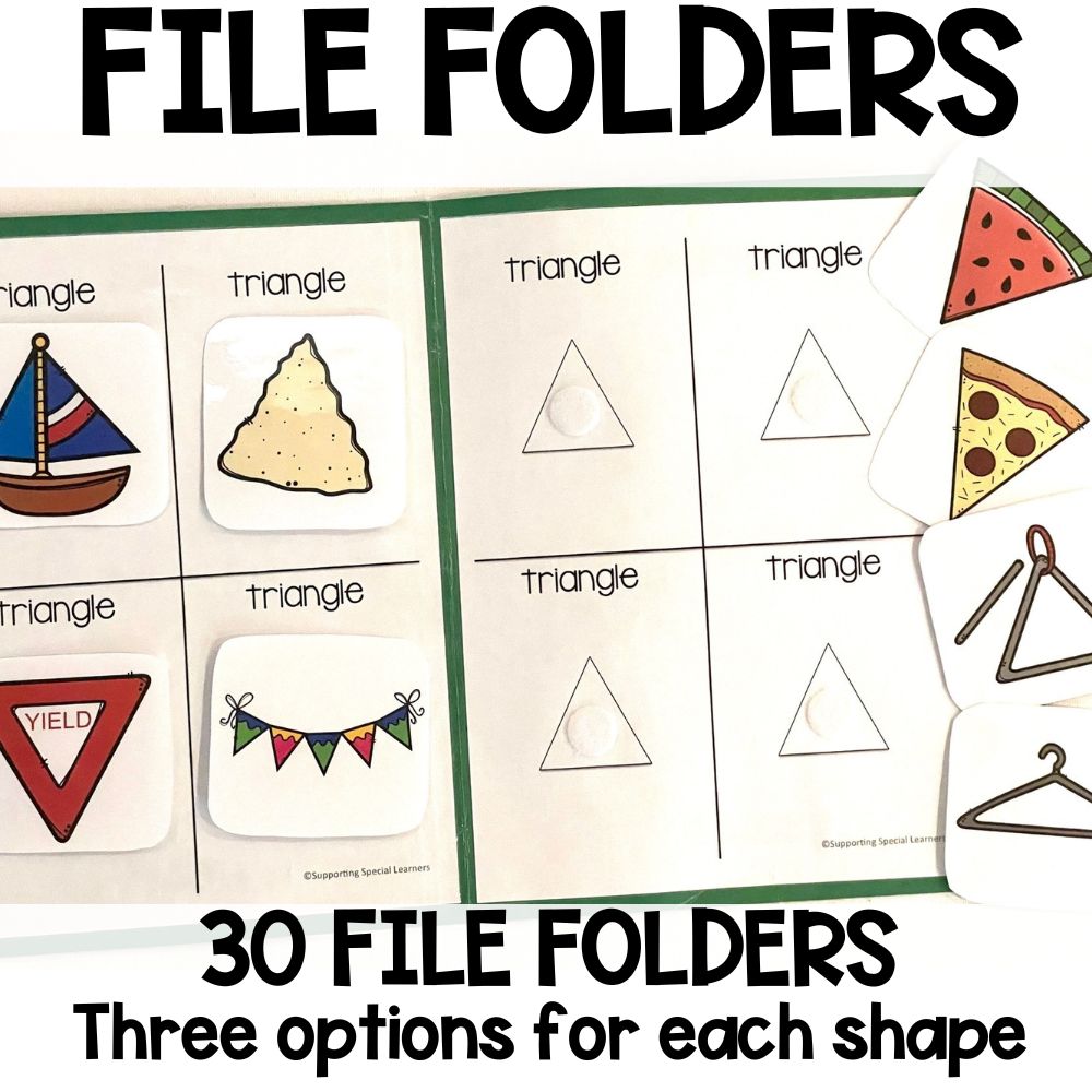 errorless learning shape 30 file folders