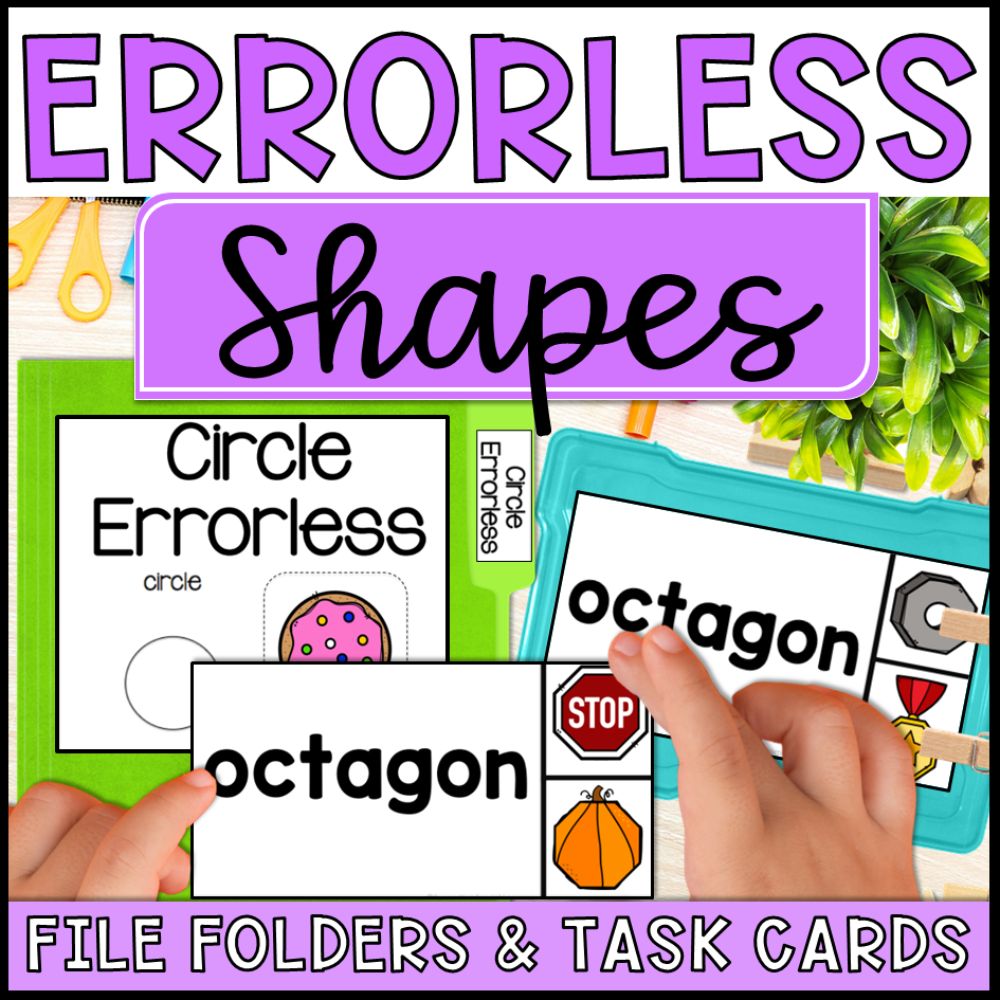 Errorless Learning Shape - Includes File Folders and Task Boxes