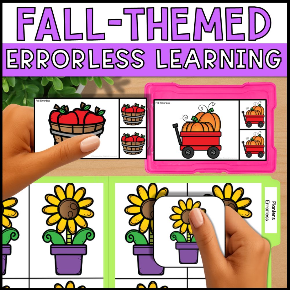 Fall Errorless Learning - Errorless File Folders & Task Boxes