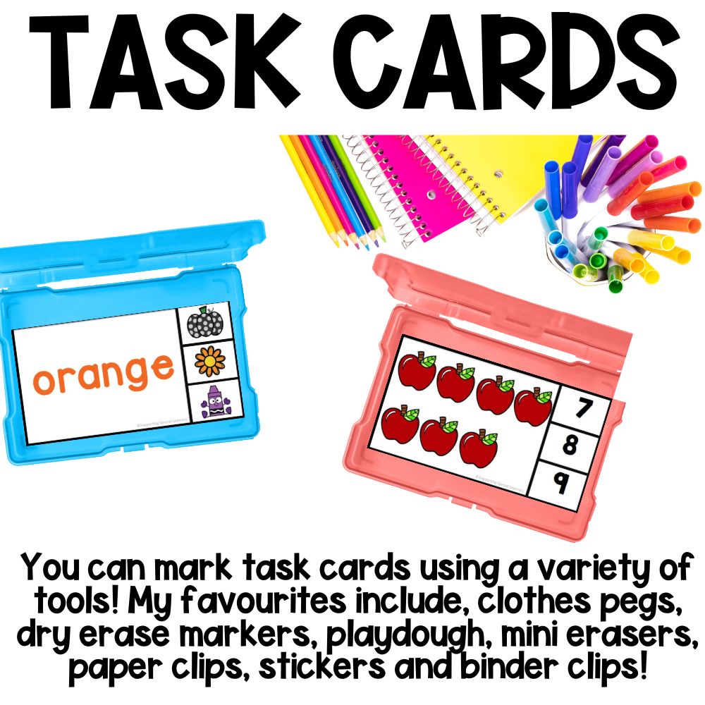 fall task boxes boom cards task cards