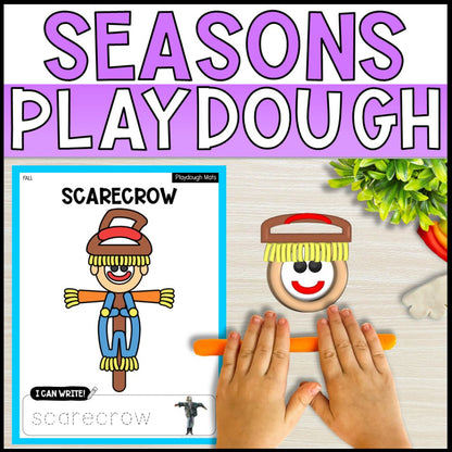 fine motor playdough mats special education centers - seasonal theme cover