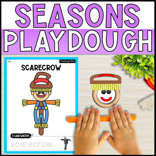 fine motor playdough mats special education centers - seasonal theme cover