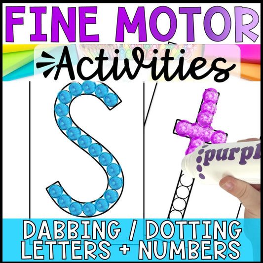 fine motor activity dabbing dotting cover