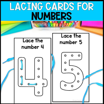 fine motor activity lacing numbers