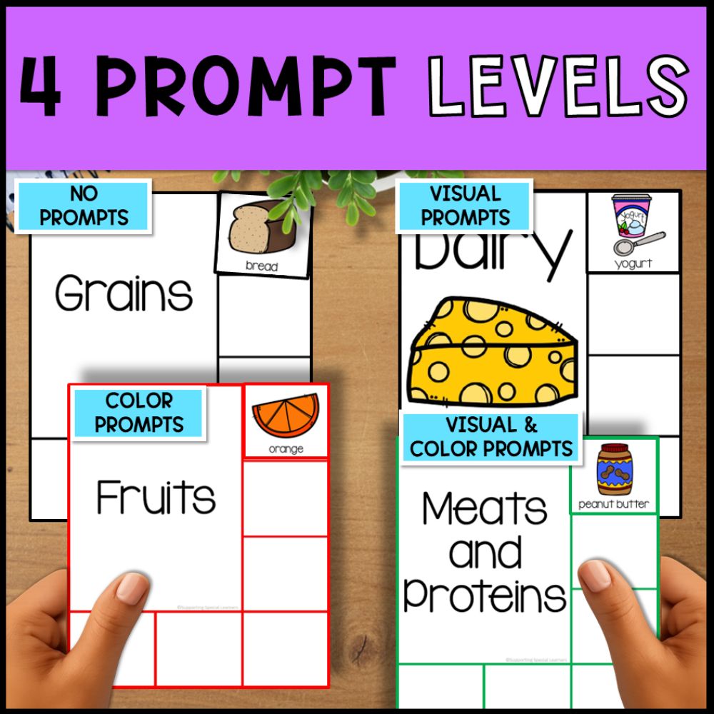 Food Groups Sorting Activities - Sorting Mats