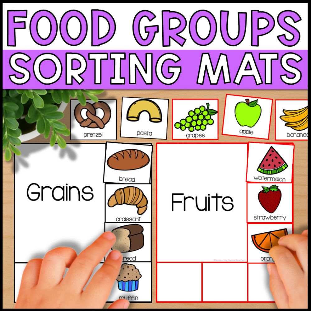 Sorting Food Food Groups Sorting Activities - Sorting Mats