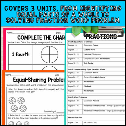Introduction to Fractions & Basic Fractions - Special Education