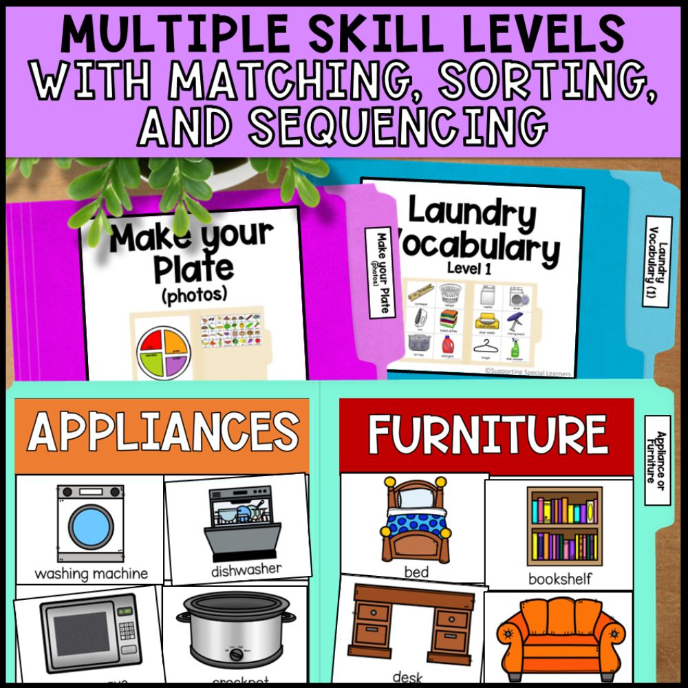Functional Daily Living Life Skills Bundle Special Education