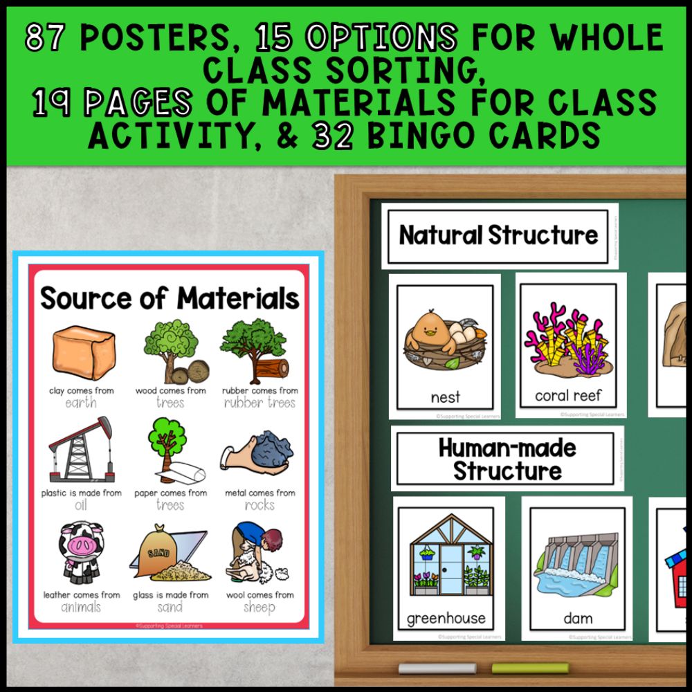Grade 1 Adapted Science Units Bundle - Special Education