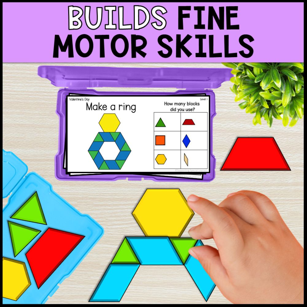 holiday themes pattern block mats task cards bundle builds fine motor skills