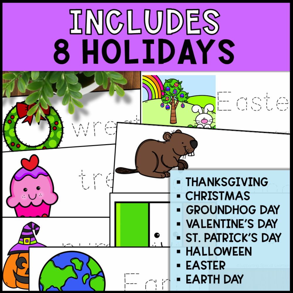 Holiday Activity Bundle: Math, Literacy & Art Activities - Special Education