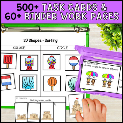 July Basic Concepts Worksheets for Special Education: ELA and Math