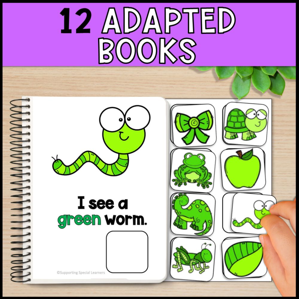 Learning Colors Activities - Adapted Books, Workbooks and Worksheets