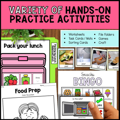 Life Skills Nutrition and Mealtime Skills - Food Prep