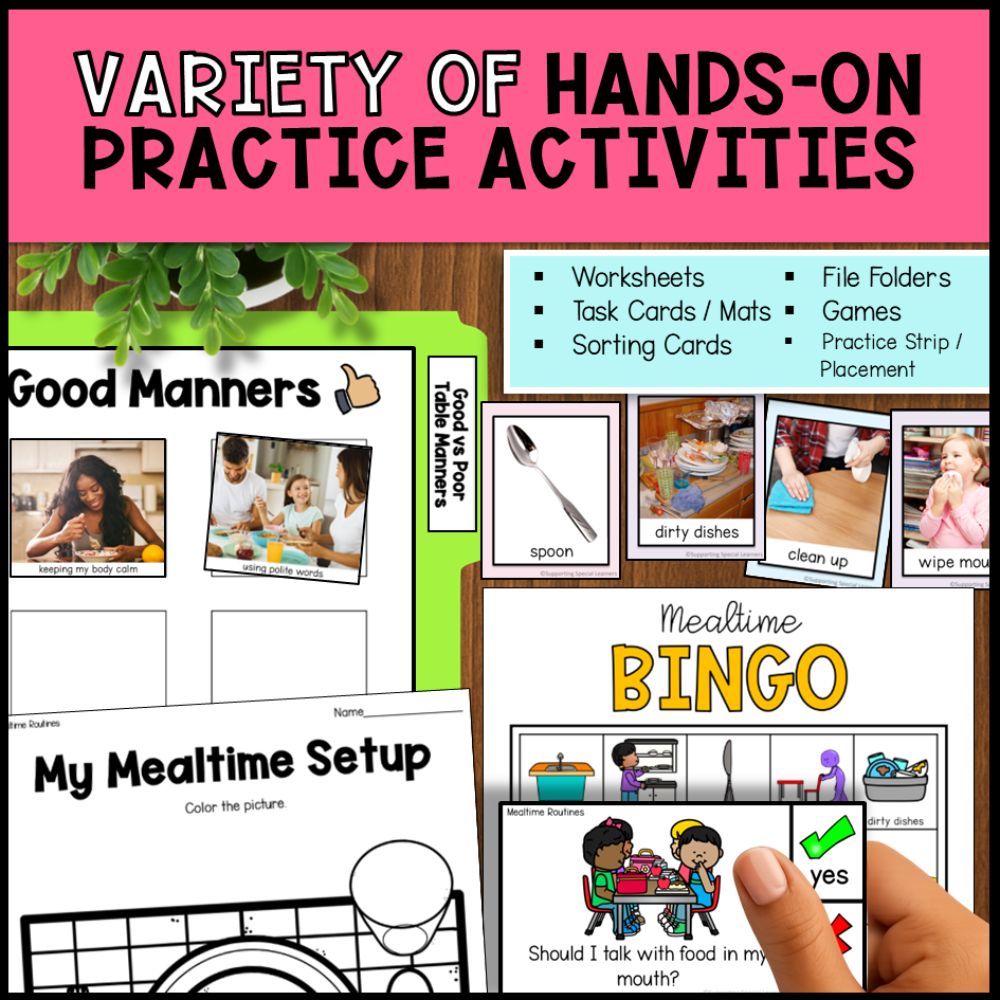 Life Skills Nutrition and Mealtime Skills - Mealtime Routines