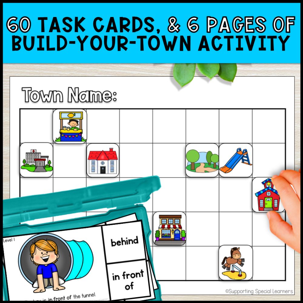 Location & Movement Positional Words - Prepositions, Books, Games & Centers