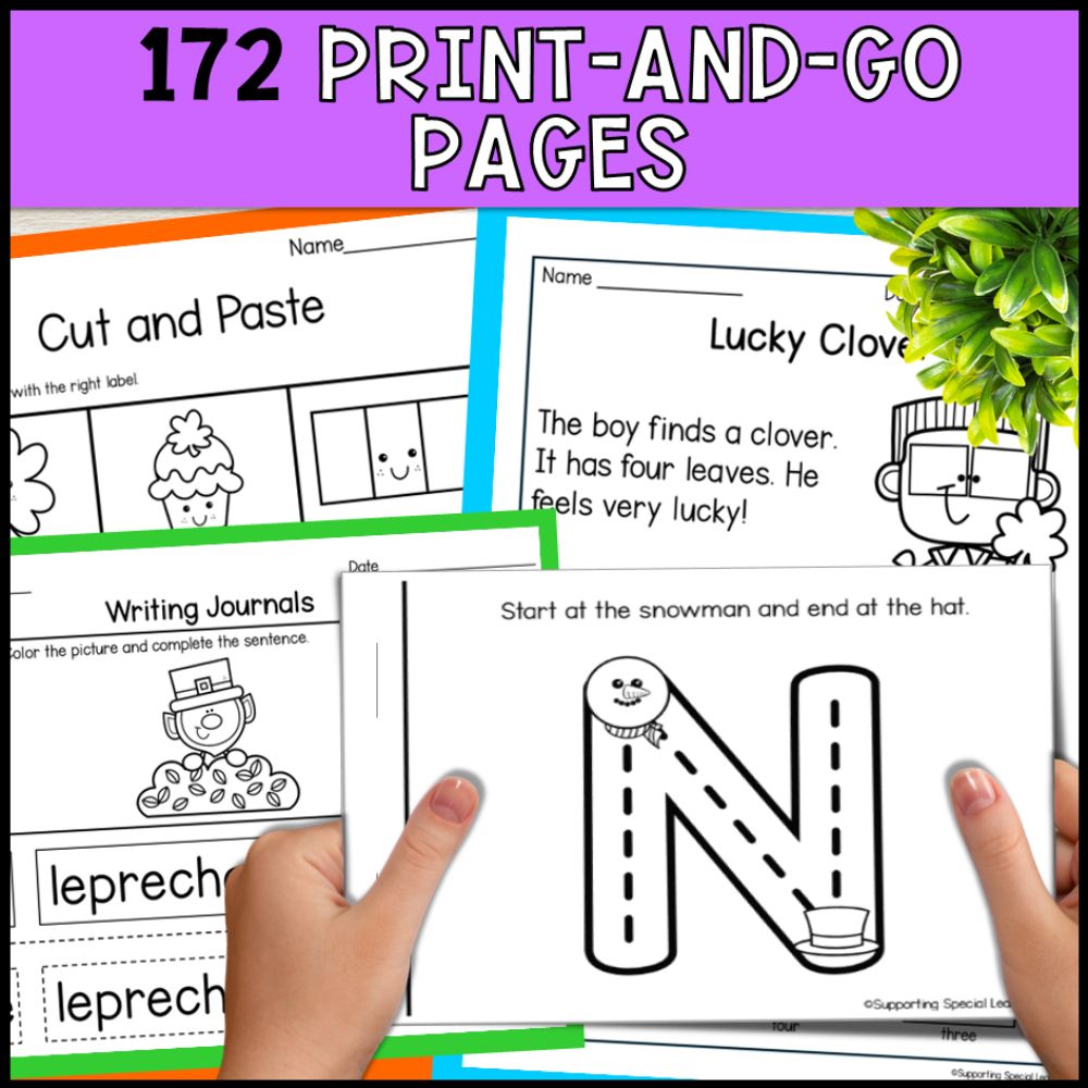 March Basic Text March Basic Concepts Worksheets: ELA and Math Practice