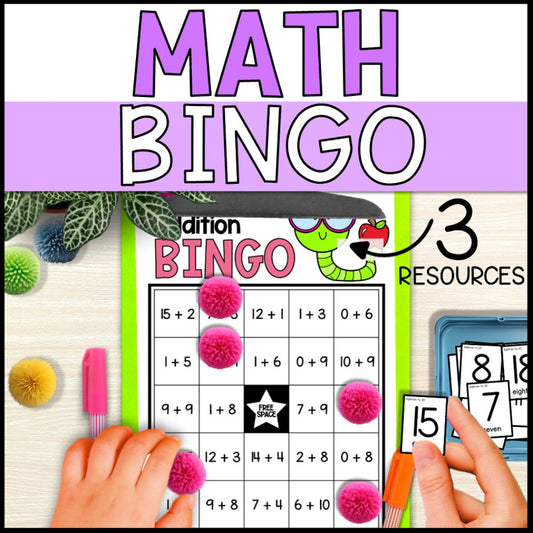 Math Bingo Bundle No Prep - Addition and Multiplication