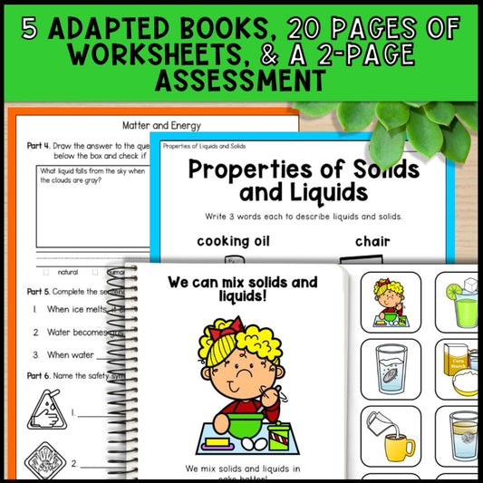 Matter and Energy Grade 2 Adapted Science Special Education