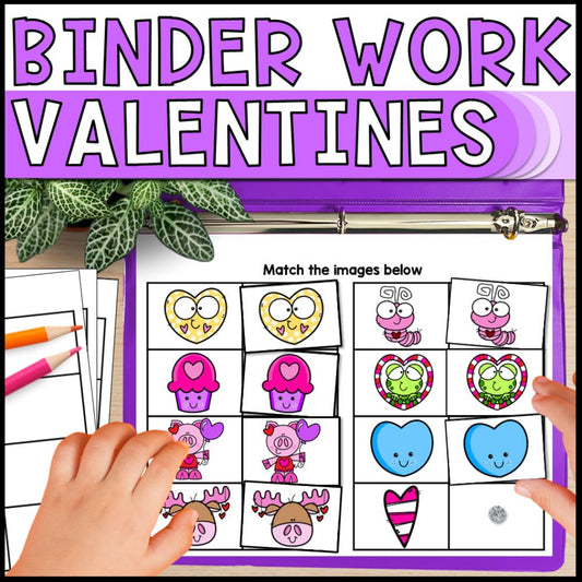 morning work binder valentines day cover