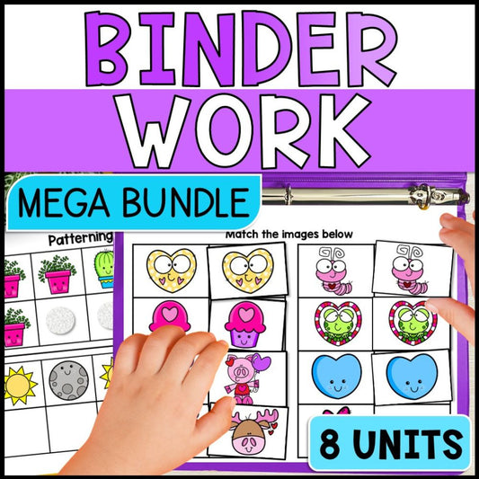 Morning Work Binders for Math & Literacy Mega Bundle - Special Education