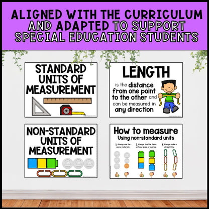 Non-Standard Measurement Activities: Worksheets, Posters & Task Cards