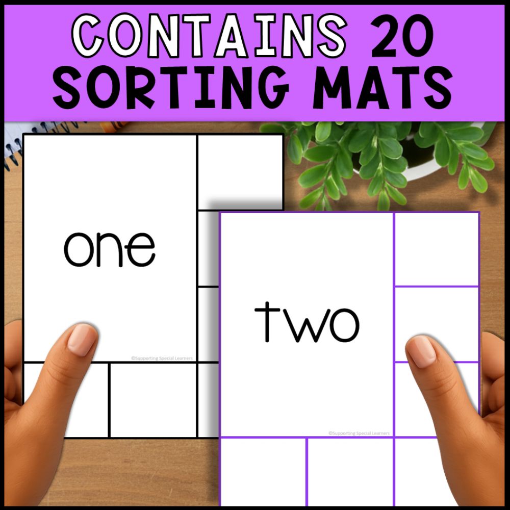Number Sorting Task Numbers 1 to 10 Sorting Activities: Sorting Mats