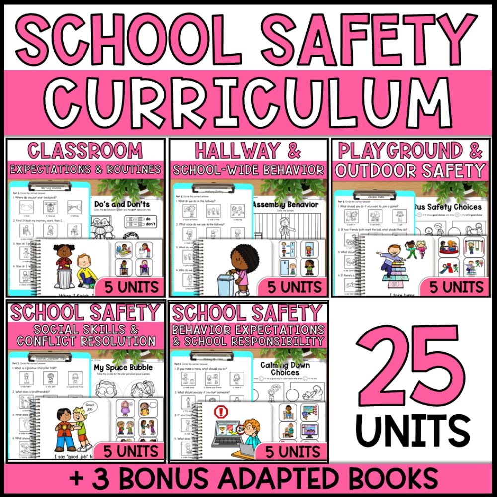 School Safety Curriculum - Social Skills & Behavior Bundle