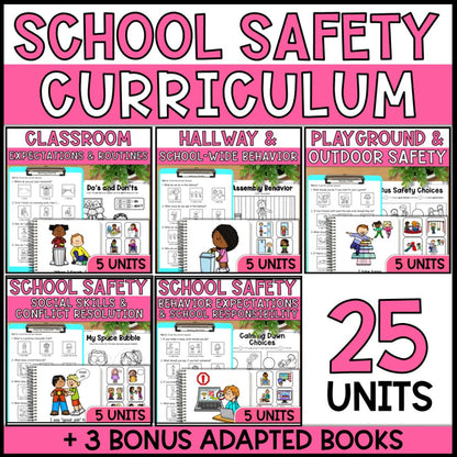 School Safety Curriculum - Social Skills & Behavior Bundle