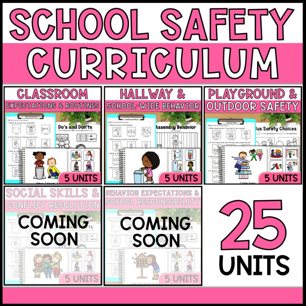 School Safety Curriculum - Social Skills & Behavior Bundle