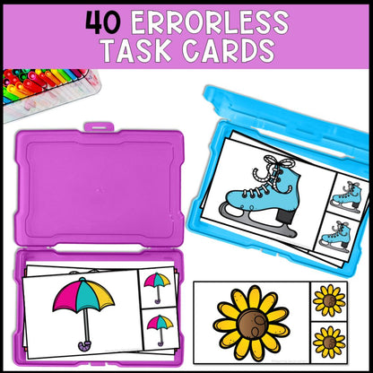 seasonal errorless learning bundle 40 errorless task cards