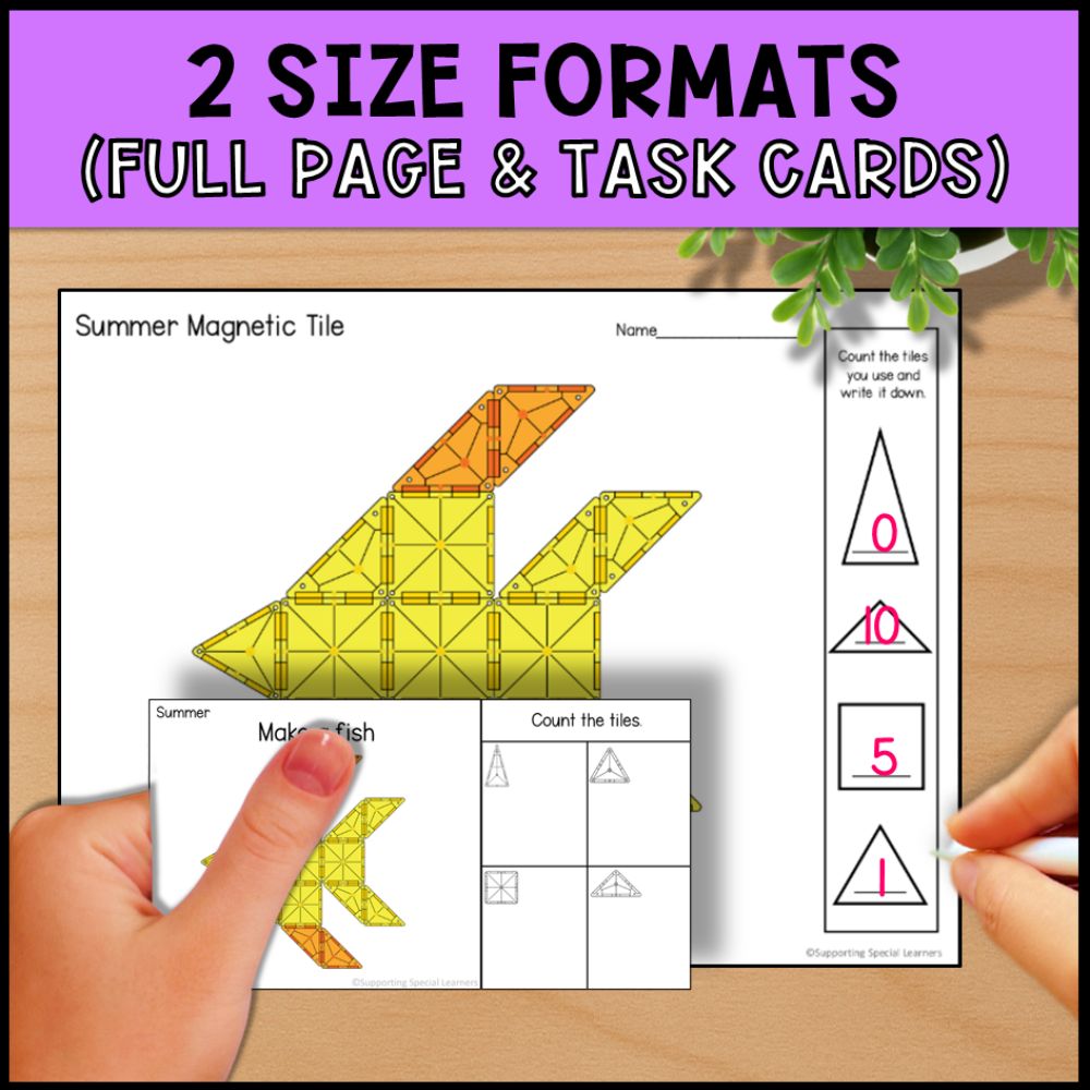 Seasonal Magnetic Tiles Bundle - Special Education