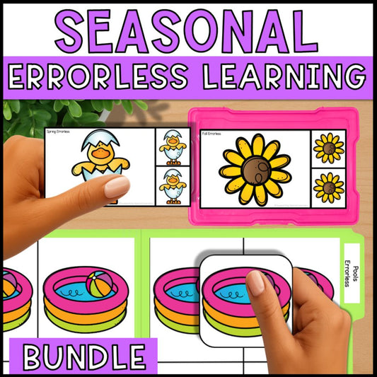 Seasonal Errorless Learning - Errorless File Folders & Task Boxes