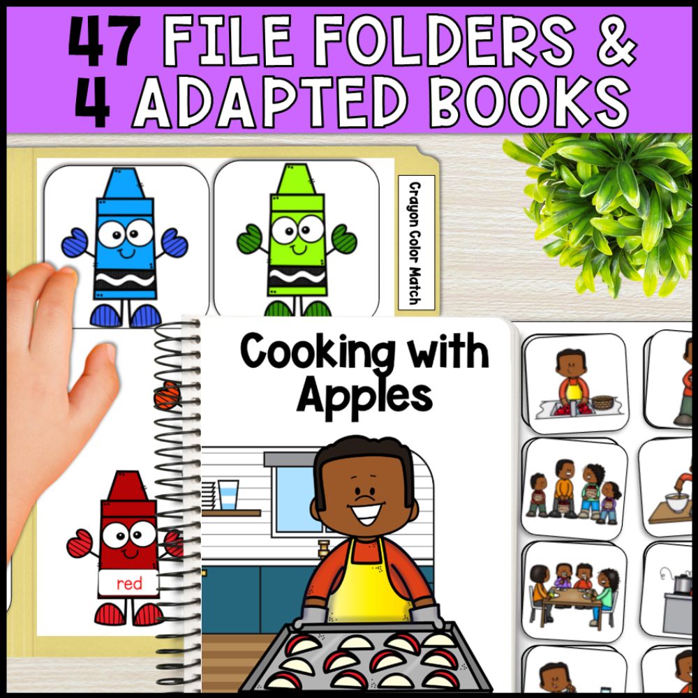 september special education basic concepts ela math worksheets file folders and adapted books