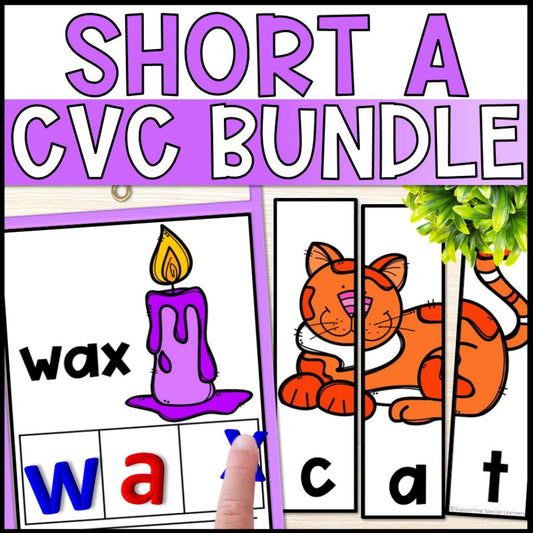 Short A CVC Words: CVC Worksheets, Books, and More - Literacy Centers