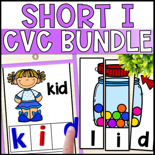 Short I CVC Words: CVC Worksheets, Books & More