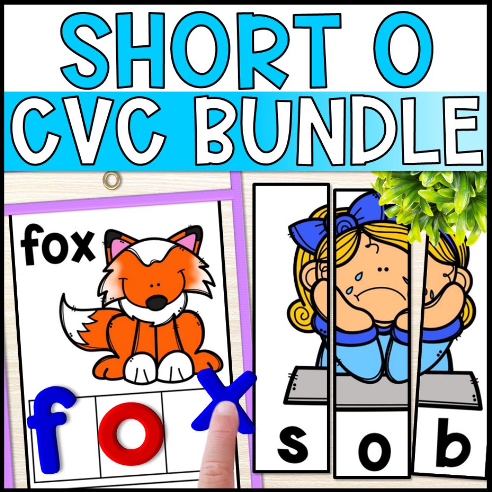 short o cvc words bundle cover