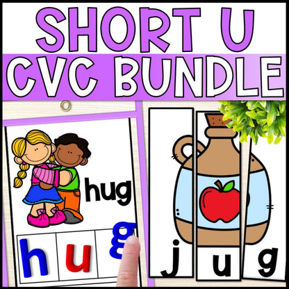 Short U CVC Words: CVC Worksheets, Books, and More