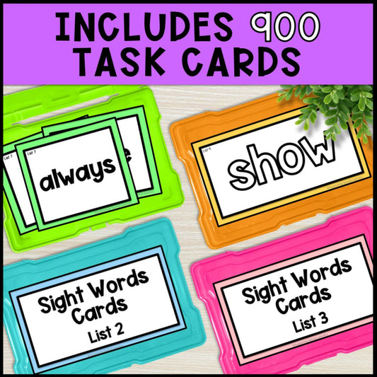 Sight Word Activities - 900 Task Cards